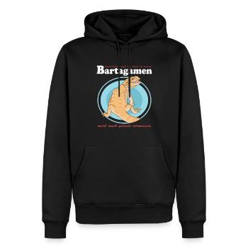 Dragon barbu Reptiles Dragons barbus Cadeau - Sweat à capuche Premium bio Homme - noir - Devant - Nico (187cm)
