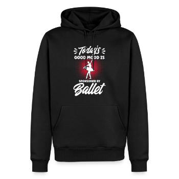 Ballet Filles Ballet Danse Ballet Danse - Sweat à capuche Premium bio Homme - noir - Devant - Nico (187cm)