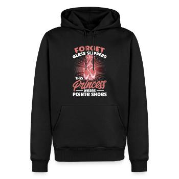 Ballerine Ballet Fille Ballet Danseuse - Sweat à capuche Premium bio Homme - noir - Devant - Nico (187cm)