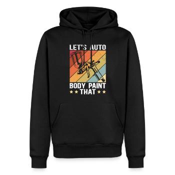 Fahrzeuglackierer Lackierer Airbrush Geschenk - Männer Premium Bio Hoodie - Schwarz - Vorne - Nico (187cm)