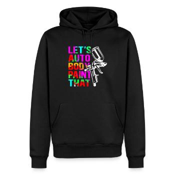 Lackierer Airbrush Fahrzeuglackierer Geschenk - Männer Premium Bio Hoodie - Schwarz - Vorne - Nico (187cm)