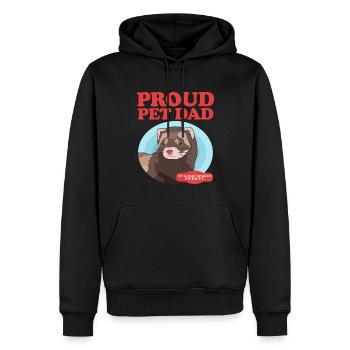 Frettchen Dad Frettchen Liebhaber Geschenk - Männer Premium Bio Hoodie - Schwarz - Vorne - Nico (187cm)