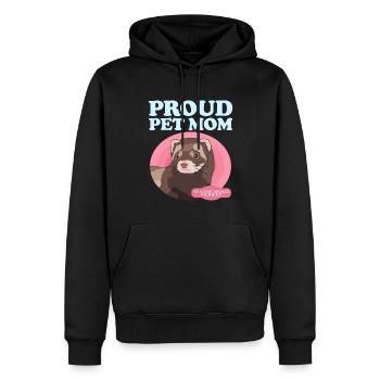 Frettchen Mom Frettchen Liebhaber Geschenk - Männer Premium Bio Hoodie - Schwarz - Vorne - Nico (187cm)