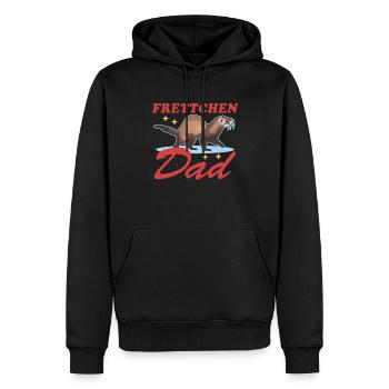 Frettchen Dad Frettchen Ferret Besitzer Geschenk - Männer Premium Bio Hoodie - Schwarz - Vorne - Nico (187cm)