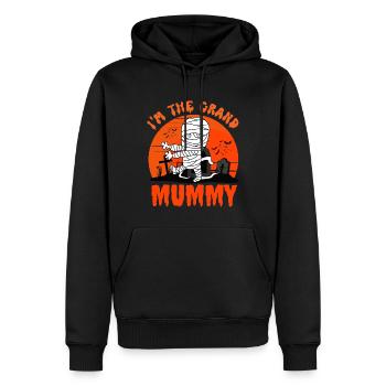 Im grand mummy, sjov bedstemor halloween - Herre Premium økologisk hoodie - sort - Foran - Nico (187cm)