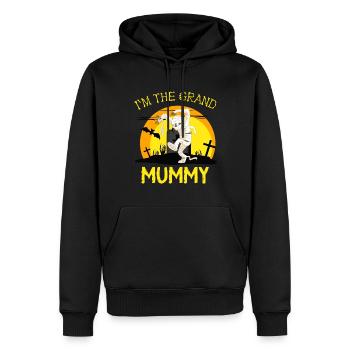 Im grand mummy, sjov bedstemor halloween - Herre Premium økologisk hoodie - sort - Foran - Nico (187cm)