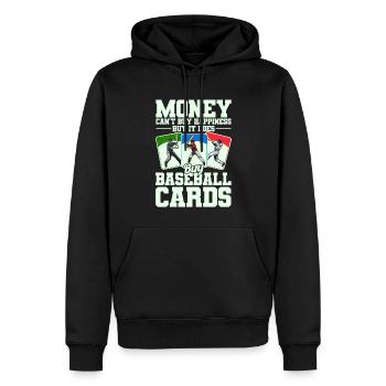 Collection de cartes de sport Collectionneurs de cartes de baseball - Sweat à capuche Premium bio Homme - noir - Devant - Nico (187cm)