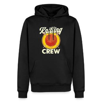 Stricken Liebhaber Garn stricken Stricken Geschenk - Männer Premium Bio Hoodie - Schwarz - Vorne - Nico (187cm)