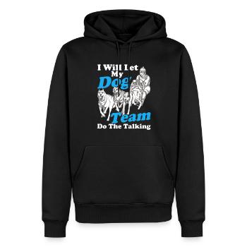 Traîneau à chiens Traîneau à chiens Traîneau à chiens - Sweat à capuche Premium bio Homme - noir - Devant - Nico (187cm)