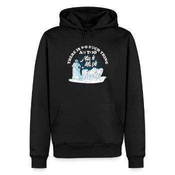 Chien de traîneau Racing Chien Traîneau Husky Propriétaires - Sweat à capuche Premium bio Homme - noir - Devant - Nico (187cm)