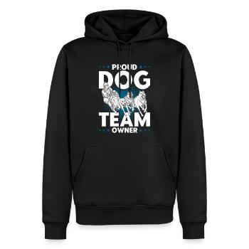 Traîneau à chiens Traîneau à chiens Traîneau à chiens - Sweat à capuche Premium bio Homme - noir - Devant - Nico (187cm)