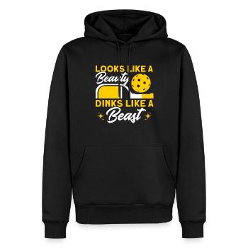 Pickleball-Spieler Pickleball Paddleball Geschenk - Männer Premium Bio Hoodie - Schwarz - Vorne - Nico (187cm)