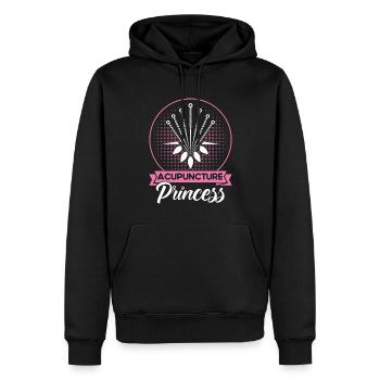 Médecine alternative Médecine chinoise Acupuncture - Sweat à capuche Premium bio Homme - noir - Devant - Nico (187cm)