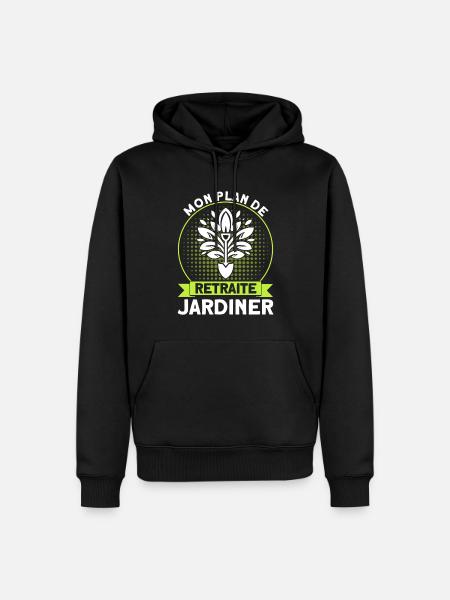 Gartenarbeit Gärtner Schrebergarten Geschenk - Männer Premium Bio Hoodie - Schwarz
