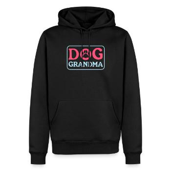 Chiens Grand-mère Propriétaire de chien Propriétaire de chien Cadeau - Sweat à capuche Premium bio Homme - noir - Devant - Nico (187cm)