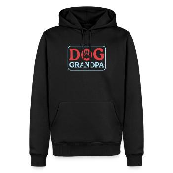 Chiens Grand-père Propriétaire de chien Propriétaire de chien Cadeau - Sweat à capuche Premium bio Homme - noir - Devant - Nico (187cm)