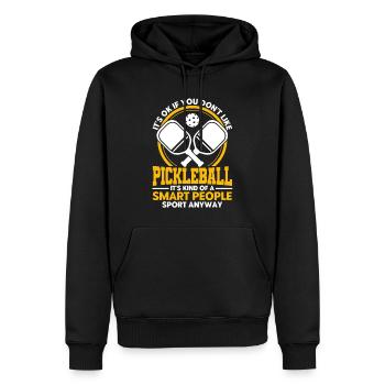 Pickleball-Liebhaber Pickleball Pickleball-Spieler - Männer Premium Bio Hoodie - Schwarz - Vorne - Nico (187cm)
