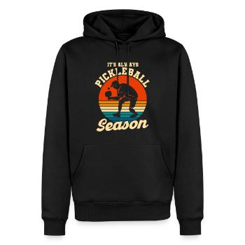 Pickleball-Spieler Pickleball Paddleball Geschenk - Männer Premium Bio Hoodie - Schwarz - Vorne - Nico (187cm)