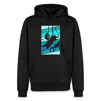 Snowmobile Snowmobile Snowmobile Gift - Men’s Premium Organic Hoodie - black - Front - Nico (187cm)