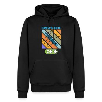 Rudermannschaft Ruderer Mannschaft Ruderer Geschen - Männer Premium Bio Hoodie - Schwarz - Vorne - Nico (187cm)