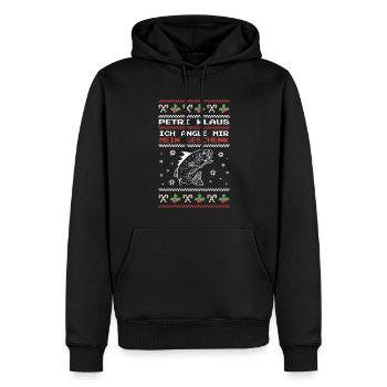 Petri Klaus Ich Angle Mir Mein Geschenk Angler - Männer Premium Bio Hoodie - Schwarz - Vorne - Nico (187cm)