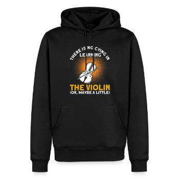 Violoniste Orchestre-Violoniste Violoniste Gesche - Sweat à capuche Premium bio Homme - noir - Devant - Nico (187cm)