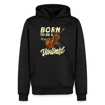 Cadeau de violoniste violoniste - Sweat à capuche Premium bio Homme - noir - Devant - Nico (187cm)