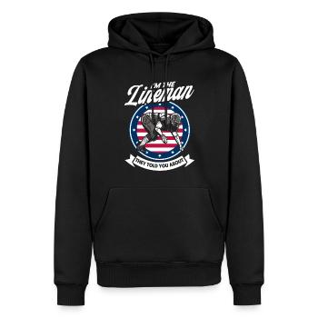 American Football American Football Mannschaft Foo - Männer Premium Bio Hoodie - Schwarz - Vorne - Nico (187cm)