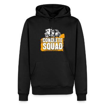 Concrete Builder Concrete Mixer Reinforced Concrete Builder Gift - Men’s Premium Organic Hoodie - black - Front - Nico (187cm)