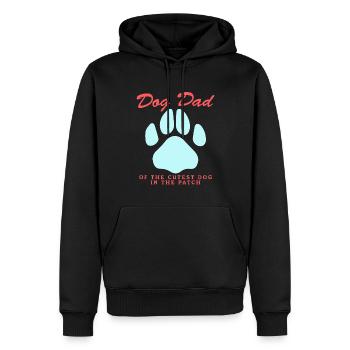 Hunde Dad Herrchen Hundebesitzer Geschenk - Männer Premium Bio Hoodie - Schwarz - Vorne - Nico (187cm)