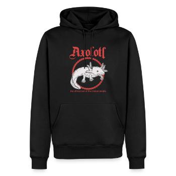 Axolotl amphibiens à queue Axolotls amphibiens cadeau - Sweat à capuche Premium bio Homme - noir - Devant - Nico (187cm)