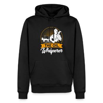 Working in Fracking Gas Workers Oilfield Workers - Men’s Premium Organic Hoodie - black - Front - Nico (187cm)