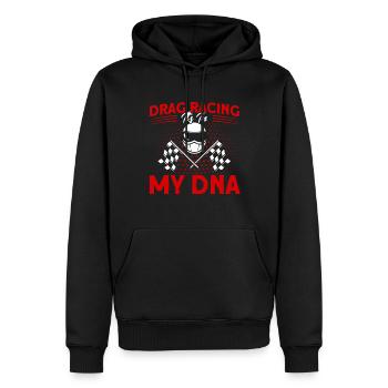 Drag Racer Drag Race Autorennen Geschenk - Männer Premium Bio Hoodie - Schwarz - Vorne - Nico (187cm)