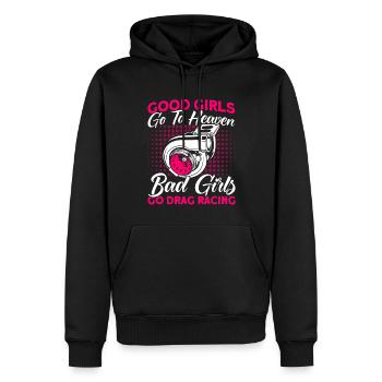 Drag Race Drag Racing Autorennen Geschenk - Männer Premium Bio Hoodie - Schwarz - Vorne - Nico (187cm)