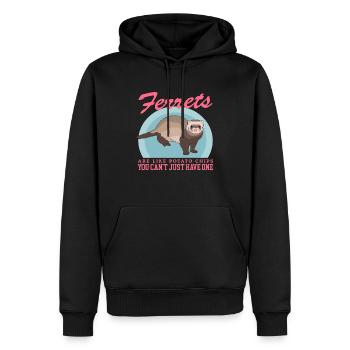 Furet propriétaire Ferret Lover Lover Gift - Sweat à capuche Premium bio Homme - noir - Devant - Nico (187cm)