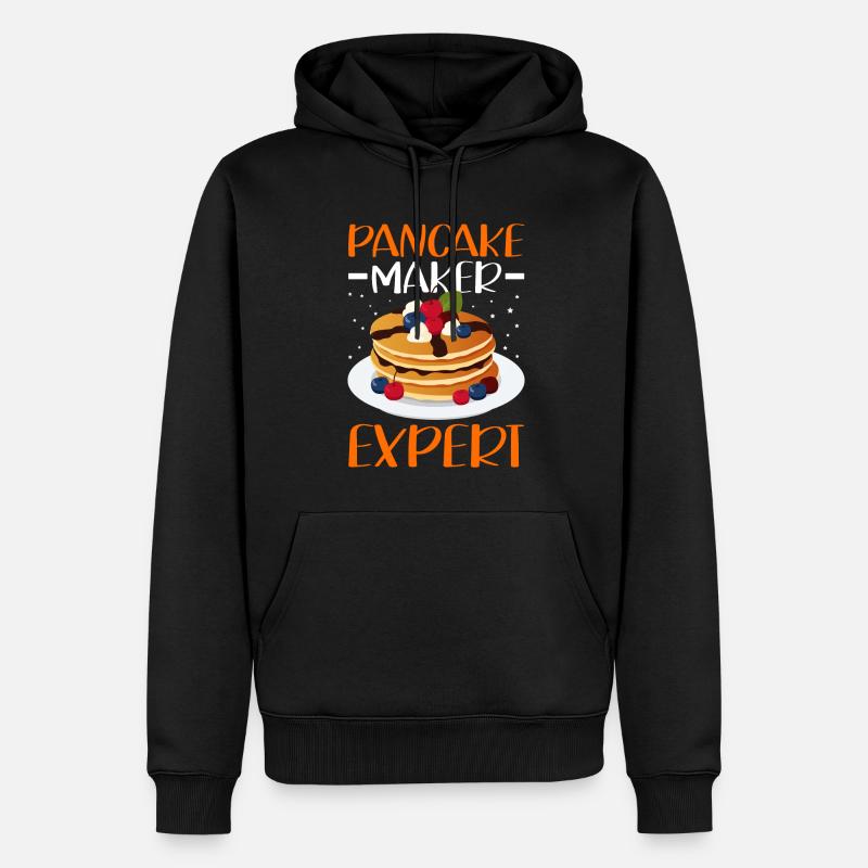Pancakes Pancake Pancake Cadeau - Sweat à capuche Premium bio Homme - noir