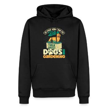 Hundehalter Hunde Gartenarbeit Geschenk - Männer Premium Bio Hoodie - Schwarz - Vorne - Nico (187cm)