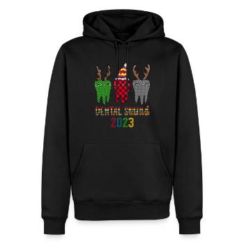 Dental Squad 2023 Weihnachten , Zahnarzt Weihnachten , - Männer Premium Bio Hoodie - Schwarz - Vorne - Nico (187cm)