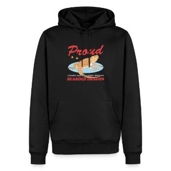 Bearded Dragon Dad Bearded Reptiles Gift - Men’s Premium Organic Hoodie - black - Front - Nico (187cm)