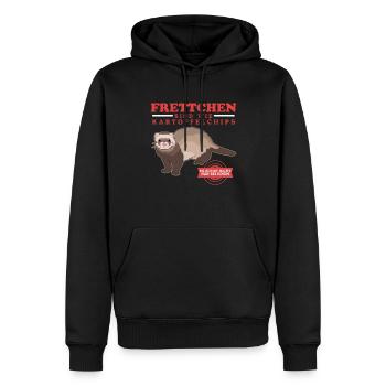 Frettchen Besitzer Marder Ferret Geschenk - Männer Premium Bio Hoodie - Schwarz - Vorne - Nico (187cm)