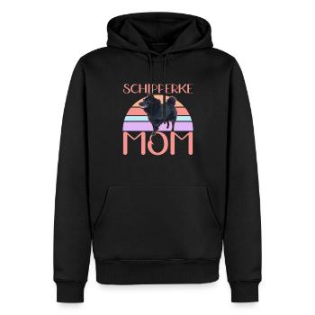 Schipperke Maman Propriétaire de Chien Propriétaire Chien Cadeau - Sweat à capuche Premium bio Homme - noir - Devant - Nico (187cm)