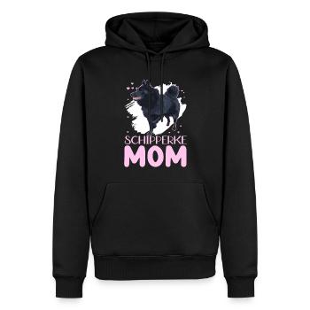 Schipperke Mom Dog Mama Dog Owner Cadeau - Sweat à capuche Premium bio Homme - noir - Devant - Nico (187cm)