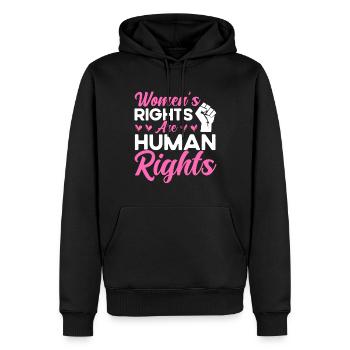 Rechte der Frauen Gleichberechtigung der Geschlech - Männer Premium Bio Hoodie - Schwarz - Vorne - Nico (187cm)