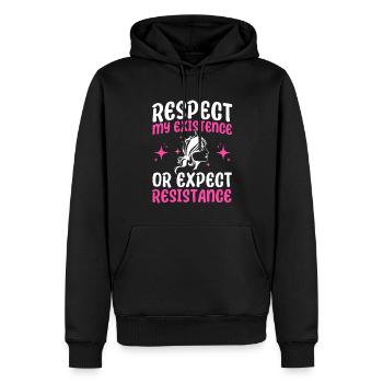 Droits des femmes Autonomisation féministe - Sweat à capuche Premium bio Homme - noir - Devant - Nico (187cm)