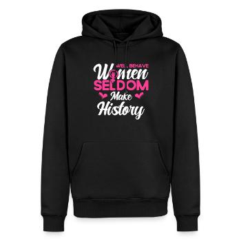 Droits des femmes Autonomisation féministe - Sweat à capuche Premium bio Homme - noir - Devant - Nico (187cm)