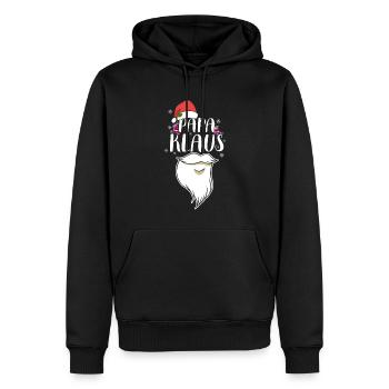 Papa Claus Weihnachten Santa Claus Familienvater - Männer Premium Bio Hoodie - Schwarz - Vorne - Nico (187cm)