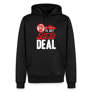 Haus Verkaufen Immobilienverkauf Immobilie Geschen - Männer Premium Bio Hoodie - Schwarz - Vorne - Nico (187cm)