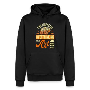 Sarcasme Sarcastique Ironie Cadeau - Sweat à capuche Premium bio Homme - noir - Devant - Nico (187cm)