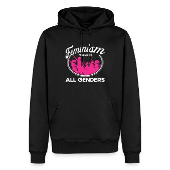 Feminismus Rechte der Frauen Feministisch Geschenk - Männer Premium Bio Hoodie - Schwarz - Vorne - Nico (187cm)