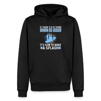 Jetski Jet Boat Sports Extreme Sports Savoir Faire Splash - Sweat à capuche Premium bio Homme - noir - Devant - Nico (187cm)